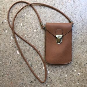 Vegan “leather” cross shoulder purse